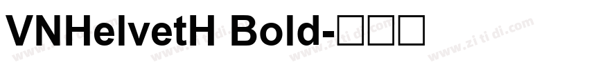 VNHelvetH Bold字体转换